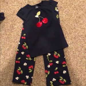 Girls Gymboree Cherry Pant Set
